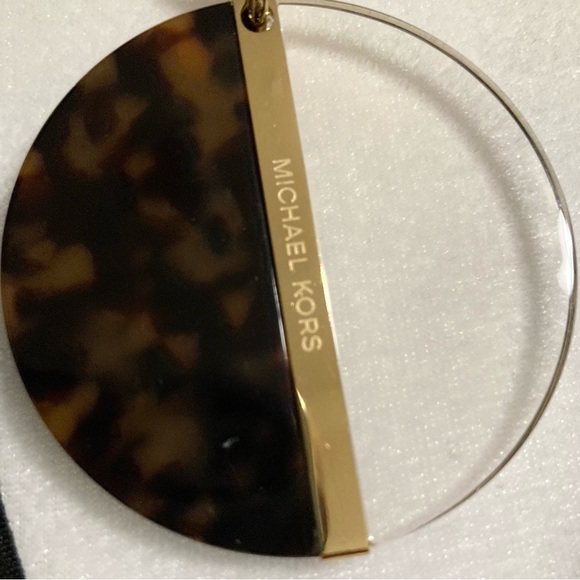 Michael Kors Tortoise Shell Gold Large Statement Necklace - Picture 7 of 7